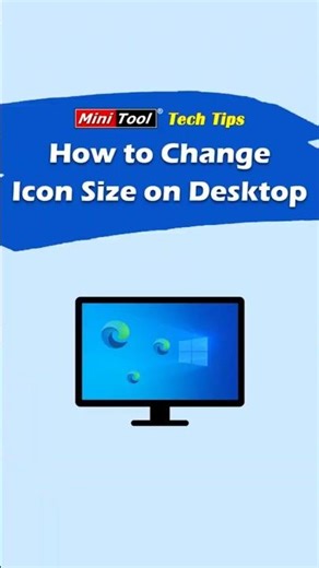 How to Change Icon Size on Desktop? Here Are Three Methods #desktop #desktopicons