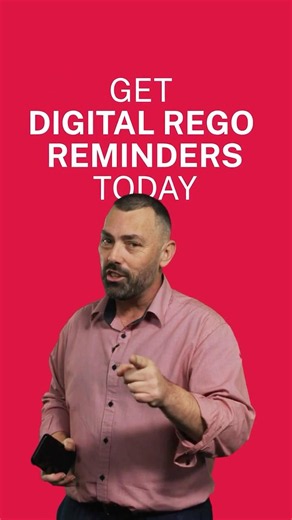 How to opt in to digital rego reminders