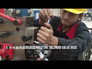 How to disassemble the hydraulic solenoid valve and clean it?