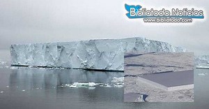 ¡Increíble! La NASA descubre un extraño iceberg rectangular