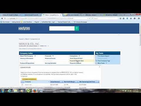 Using the Hoover's Database to Find Company Information