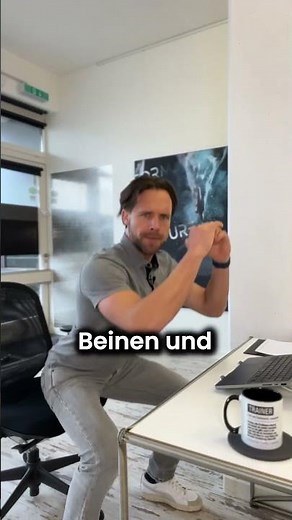 Want to stay fit while sitting at your desk? This 3-minute workout makes it possible!