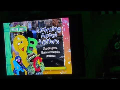 Sesame Street Learning About Letter DVD Menu Walkthrough