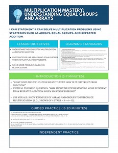 Multiply With Confidence: Fun & Engaging Multiplication Lesson for 3rd Graders - Etsy Australia