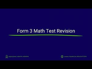 Form 3 End of Term Math Revision