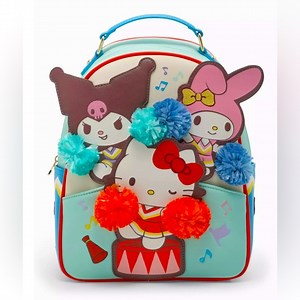 Sanrio Hello Kitty 3D Pom Pom Cheer Mini Backpack NWT