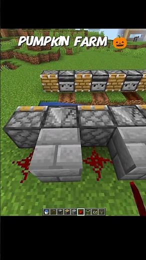 Minecraft automatic working pumpkin farm 🎃🤯 toturial ✨#shorts #minecraft #gaming #minecrafttutorial