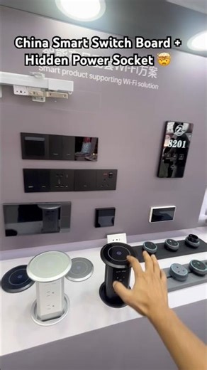 AI Smart Switch & Pop-up Socket | China Tech Fair 2026 HIDDEN SOCKET 😍 #SmartSwitch #AISwitch