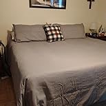 Bare Home Bedding Duvet Cover Set Extra Long Size - Premium 1800 Collection - Lightweight, Cooling - Soft Textured (Twin/Twin XL, Modern Plaid - Midnight Blue/White)