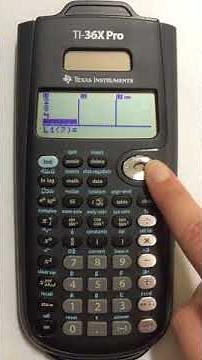 Adding One Variable Data to TI 36X Pro Scientific Calculator