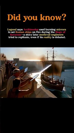 The Legendary Death Ray of Archimedes Explained #history