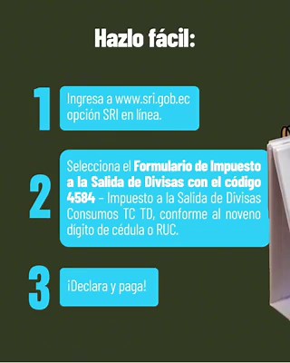 💻 Declarar el #ISD es más fácil de lo que crees. ✅ Ingresa a https://t.co/V13I8UYtRD → #SRIenLínea. ✅ Usa el Formulario ISD código 4584 — Consumos TC/TD. ✅ Declara según el noveno dígito de tu cédula o RUC durante abril. ¡Listo!