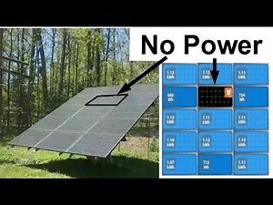 Troubleshooting an Enphase grid-tied solar array - panels, microinverters, bypass diodes