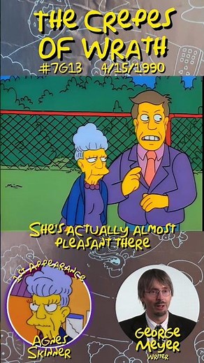 Agnes Skinner 1st Appearance #simpsons #thesimpsons