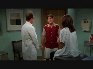 Charlie Harper and Chelsea at the plastic surgeon for a breast reduction - Two and a half men
