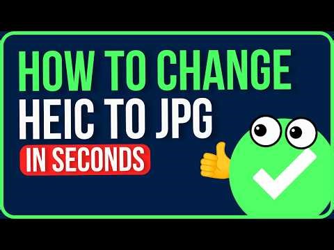 HOW TO CHANGE HEIC TO JPG 2026 (Easy Guide) | How to Convert Photo Format From HEIC to JPG