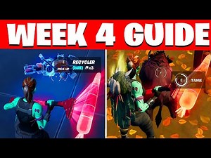 ALL WEEK 4 CHALLENGES FORTNITE SEASON 6 ( WEEK 4 CHALLENGES / EPIC QUESTS )