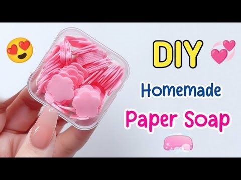 Paper Soap Making At Home 🧼 Paper Soap | How To Make Paper Soap| DIY Paper Soap| Homemade Paper Soap