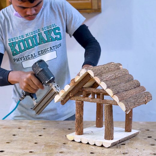 Turn log into most amazing wooden bird house and bird feeder | Woodworking Tools TV