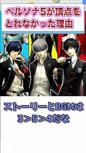 Persona 5 "Story S, System S, Character S, Music SS" ← The reason why it didn't reach the top [Ga...