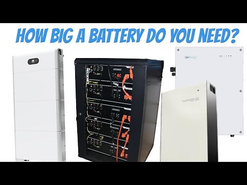 How to size a home storage battery
