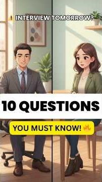 10 Easy English Job Interview Questions for Beginners | Speak English Confidently