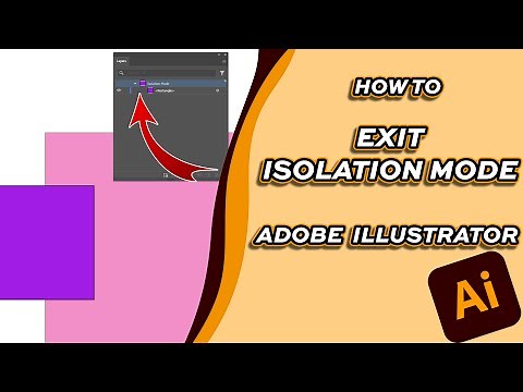 How to Exit isolation Mode (4 ways) [Adobe Illustrator]