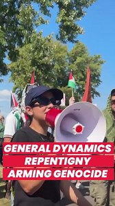 CJPME on Instagram: "On August 22nd 2025, PYM and other activists within the Palestine solidarity movement were protesting outside the General Dynamics weapons factory in Repentigny, Quebec. Around a hundred people gathered to protest Canada’s ongoing arms exports to Israel. Despite government claims of a pause, new shipping data reveals this facility has continued to send ammunition including cartridges to Israel. Protesters demand that Canada must immediately impose a full arms embargo on Isra
