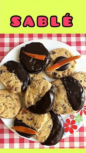 🍊&🍫 SABLÉ (BUTTERY CRUMBLY 🇫🇷 COOKIES) // 🍊&🍫 MİS GİBİ TEREYAĞLI KIYIR KIYIR 🇫🇷 🍪 (SABLÉ)