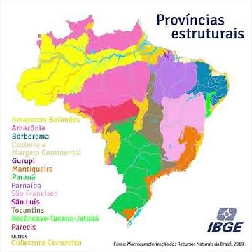 Mapeamento de Recursos Naturais #3: Províncias Estruturais