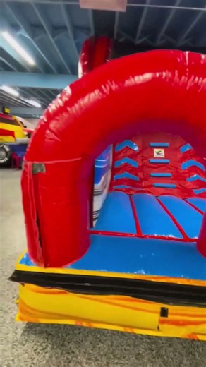 Elevate your indoor entertainment center with the HB 25' Warped Wall Obstacle Course! 🏁🔥 In-stock