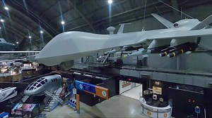 The Reaper on display (S/N 02-4002) is one of the two pre-production YMQ-9s sent to Afghanistan. This aircraft was used for the initial weapons testing, flew 14 missions for the Department of Homeland Defense during October-November 2003, and it was the first Reaper to fly in Afghanistan. In four years, it flew 3,266 combat hours and 254 combat sorties. It came to the museum in May 2009. #fpv #drone #dronevideo | National Museum of the U.S. Air Force