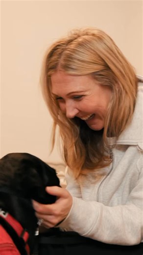 The journey is about to begin... This Giving Tuesday, follow along as Dog Guides come to life and go behind the scenes like never before 🔓 Will you join us and experience Dog Guides in a whole new way this Giving Tuesday? Get ready for something special on December 2nd! Video Description: A woman pets a black Lab. A young boy walks the Lab wearing a red Dog Guides harness. On a couch, the woman and boy laugh as the Lab approaches and gives them kisses. The video ends on a white background with 