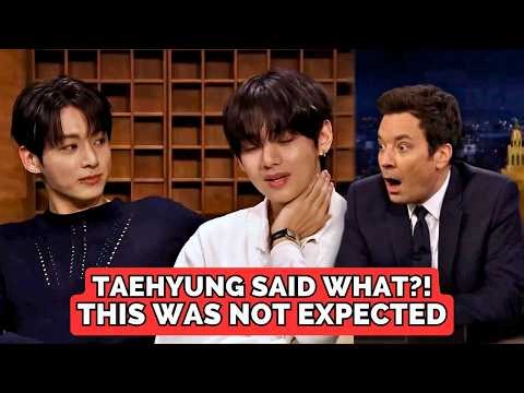 V Says He Misses Jungkook… Audience Hears “KISS ME” Instead 😂 Jimmy Fallon’s Face!
