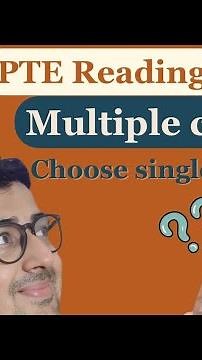 PTE Academic Reading Multiple Choice choose Single Answer