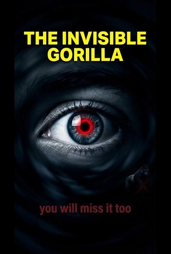 the invisible gorilla did you see it? 🤔