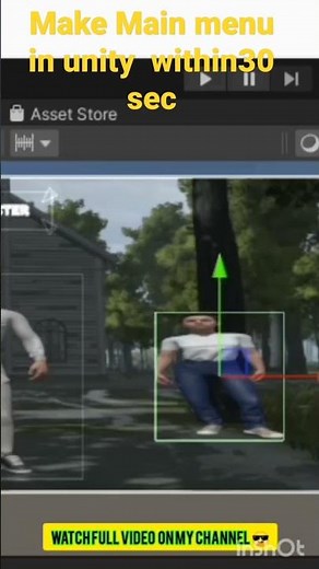 Make Main menu in unity within30s|#fpsgames #unity #gamedev #devlog #unitytutorial #short #shorts