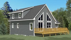 This beautiful custom Arrowhead floor plan offers 3 bedrooms and 3.5 bathrooms designed by our Wausau Homes Aitkin team. The expansive deck running along the back of the home is perfect for outdoor entertaining with breathtaking views of your yard. The vaulted ceilings are a unique touch that will definitely impress guests, as well as the wood floors contrasting against a clean white kitchen. Every space is fitted with modern touches that are sure to wow you! This home also features a luxurious 