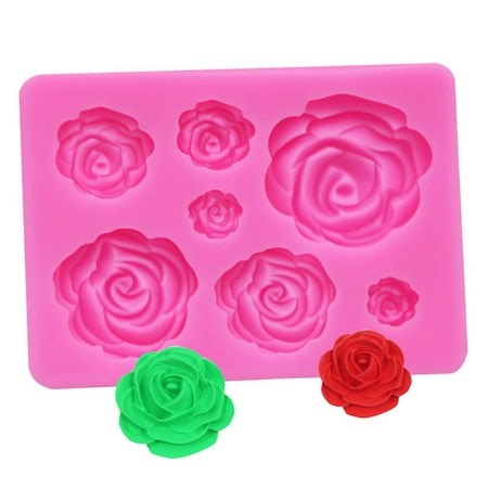 7 Cavity Roses Collection Fondant Candy Silicone Mold For Sugarcraft Cake Decoration, Cupcake Topper, Polymer Clay, Soap Wax Making Crafting - Walmart.ca