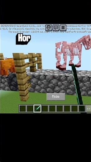 HP testing in Minecraft 😱 #shorts