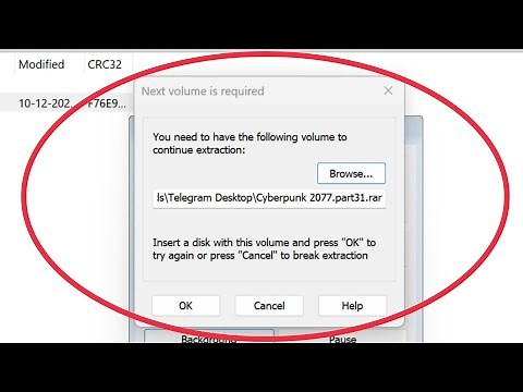 Pc Fix Next volume is required You need to have the following volume to continue extraction Insert