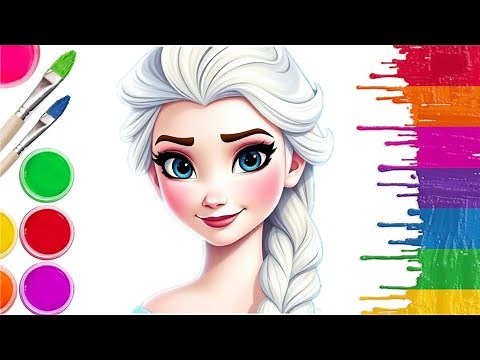 How to Draw FROZEN Elsa and Anna // FROZEN 2 Elsa and Anna Drawing Easy for kids #elsa