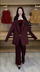 Women's Two-Piece Blazer Suit Set | Trendy Double Breast Fashion | Live Stream Special