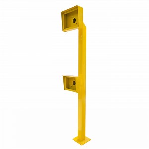 [Hot Item] Removable Road Steel Bollard Rigid Barrier Manual Bollard with Lock and Base
