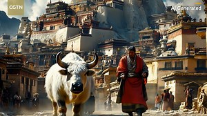 39K views · 2.7K reactions | Experience the magic of Xizang as ancient wall paintings come alive through the power of AI. Watch women in traditional Tibetan dress perform the Xuanwu dance, a stunning visual testament to the fusion of ancient culture and modern technology. Join us in experiencing the beauty of traditional wall paintings during the Guge Kingdom period. | CGTN | Facebook