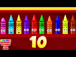Ten In The Bed Crayons + More Best Popular Nursery Rhymes for Children