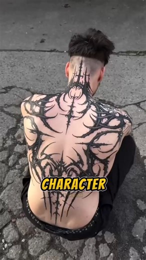 The Real Life Venom Tattoo 🕷️ #tattoo #art #shorts