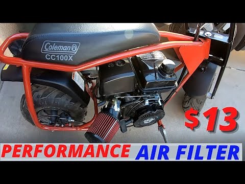 Performance air filter / Coleman CC100X minibike / $13