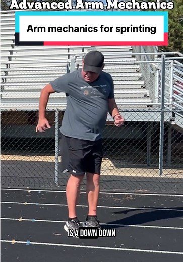 Arm mechanics for sprinting #athletetraining #sprinting #speedtraining #trackandfield #fypage