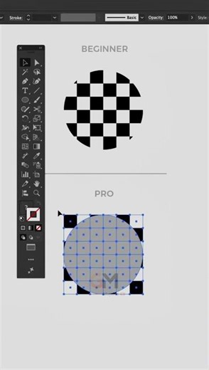 Beginner vs Pro: Mapping Patterns in Illustrator 🏁 #graphicdesign